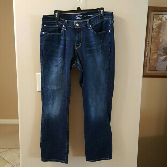 Levi's Denim - Levi Strauss size 16S Curvy Straight denim jeans